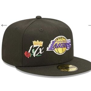 New era Los Angeles Lakers 17x crown champs hat size 7 3/4
